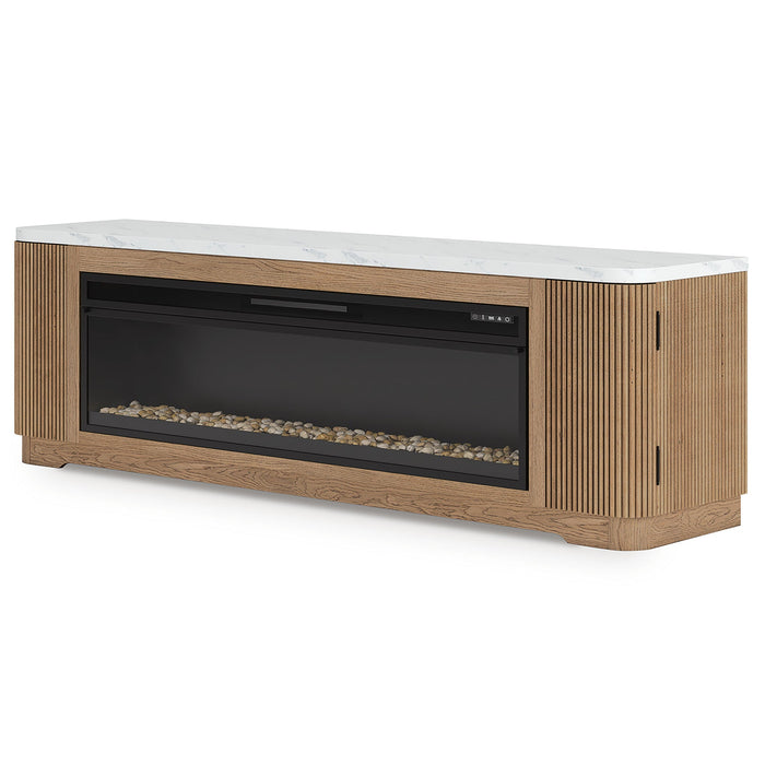 Camdill 80" TV Stand with Electric Fireplace - alternate view 3