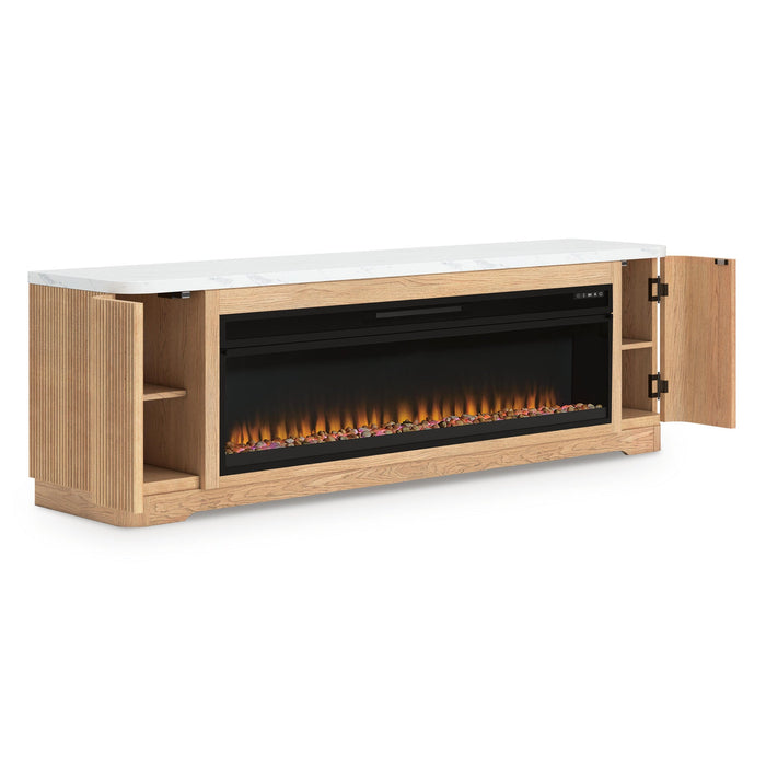 Camdill 80" TV Stand with Electric Fireplace - alternate view 8