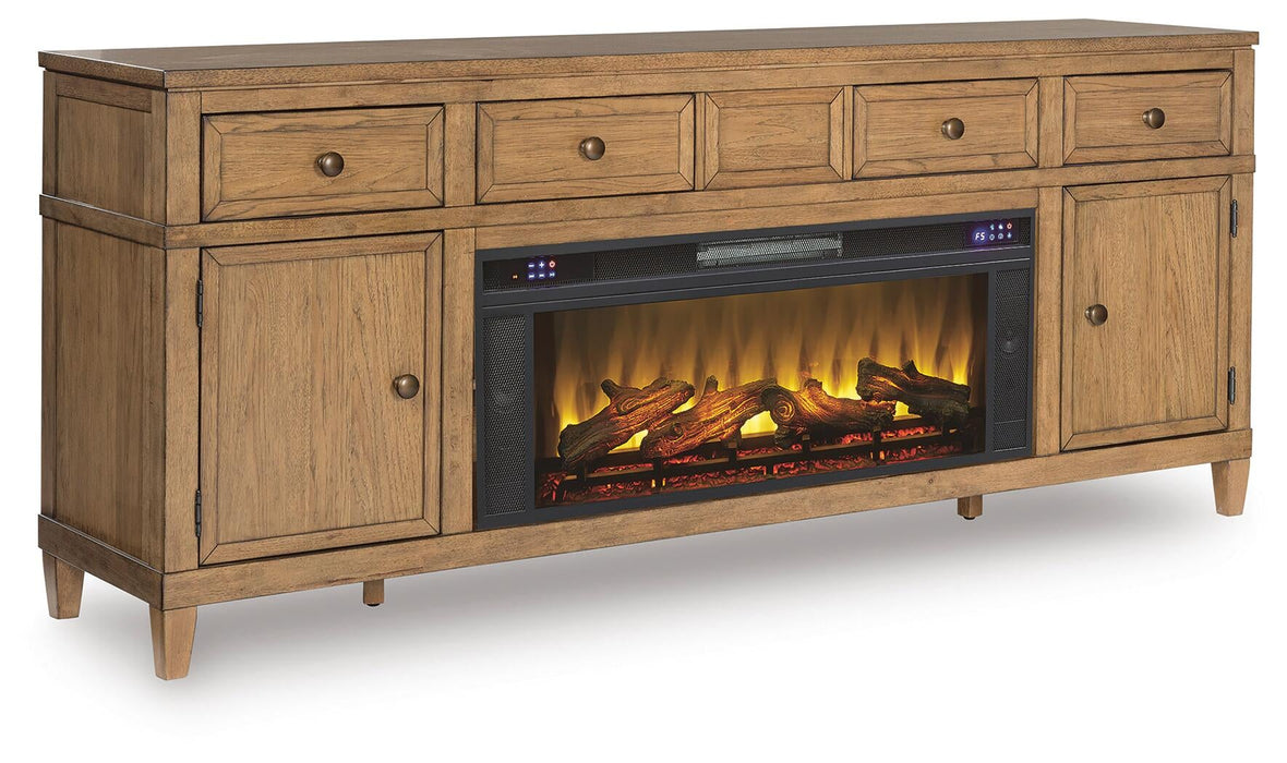Sharlance 81" TV Stand with Electric Fireplace - alternate view 2