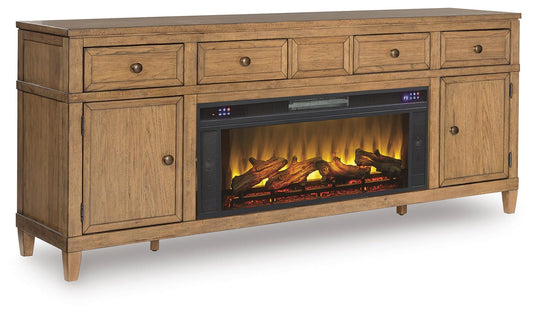 Sharlance 81" TV Stand with Electric Fireplace - alternate view 2