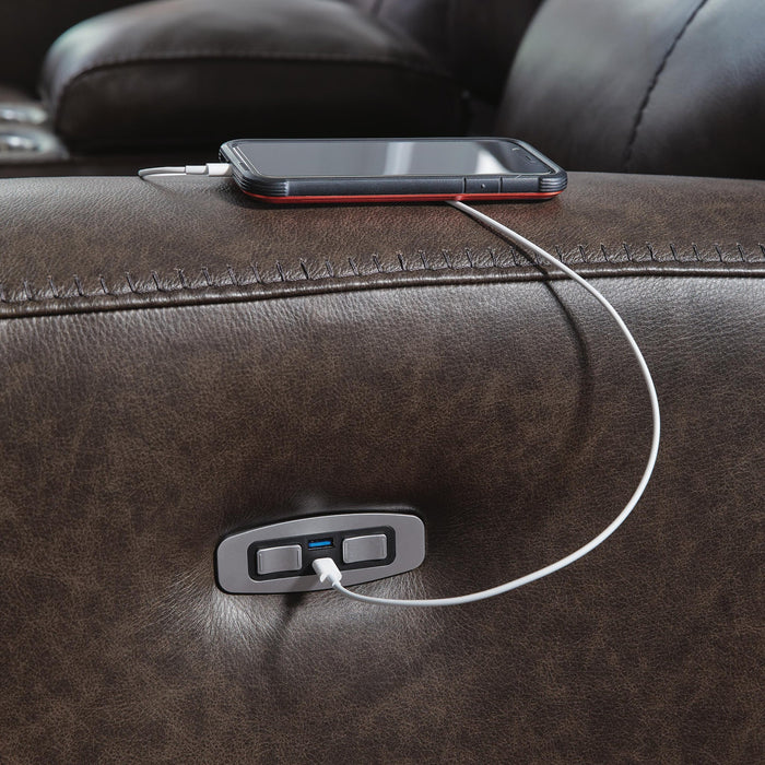 Crossplex PWR REC Loveseat/CON/ADJ HDRST - alternate view 8