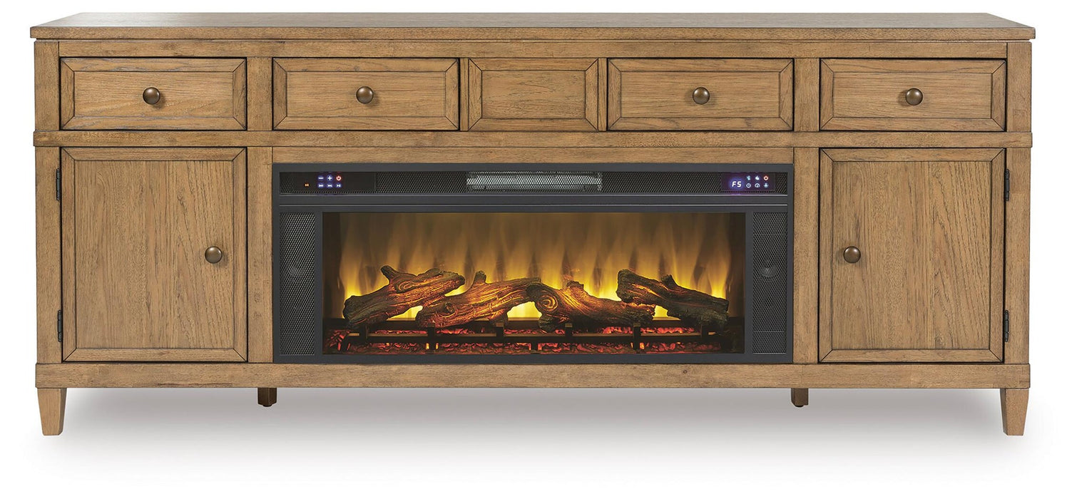 Sharlance 81" TV Stand with Electric Fireplace - alternate view 3
