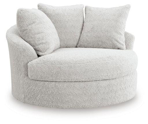 Cuddle Plush Oversized Swivel Accent Chair - alternate view 2