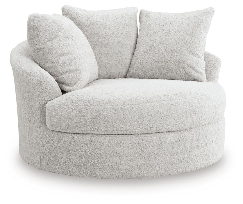 Cuddle Plush Oversized Swivel Accent Chair - alternate view 2