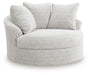 Cuddle Plush Oversized Swivel Accent Chair - alternate view 2