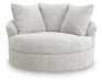 Cuddle Plush Oversized Swivel Accent Chair - alternate view 3
