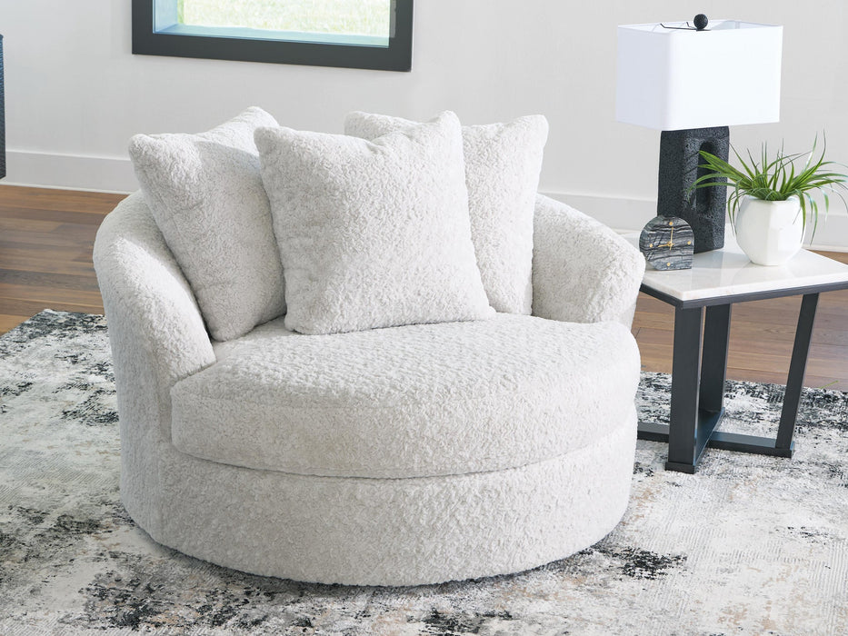 Cuddle Plush Oversized Swivel Accent Chair - alternate view 5