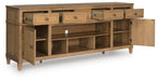 Sharlance XL TV Stand w/Fireplace Option - alternate view 3