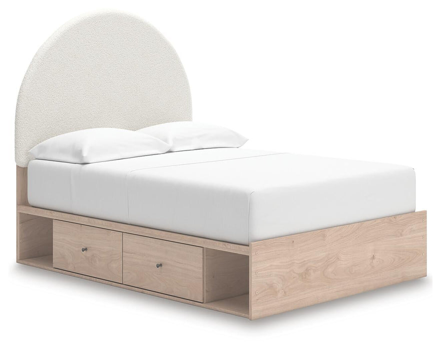 Arloster Full Upholstered Panel Bed with Storage - alternate view 2