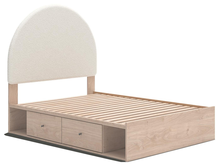 Arloster Full Upholstered Panel Bed with Storage - alternate view 4