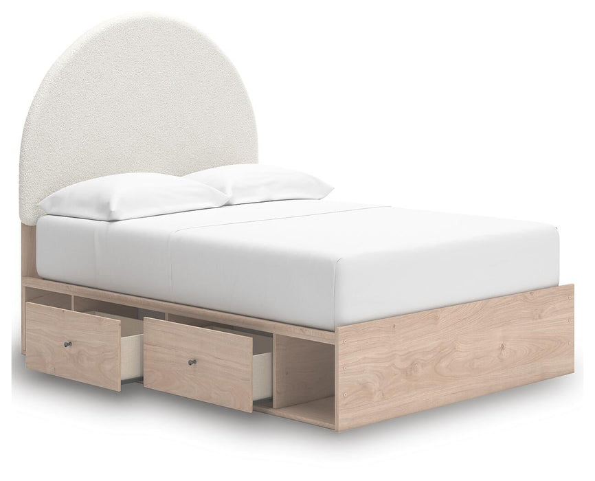 Arloster Full Upholstered Panel Bed with Storage - alternate view 5