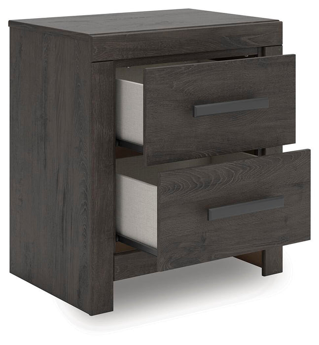 Prendonea Two Drawer Night Stand - alternate view 4