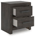Prendonea Two Drawer Night Stand - alternate view 4