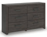 Prendonea Six Drawer Dresser - alternate view 3