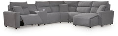 Modmax II 6-Piece Power Reclining Sectional with Chaise and Console - alternate view 2
