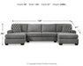 Birkdale Court 3-Piece Sectional - alternate view 4