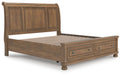 Feddinger King Storage Sleigh Bed