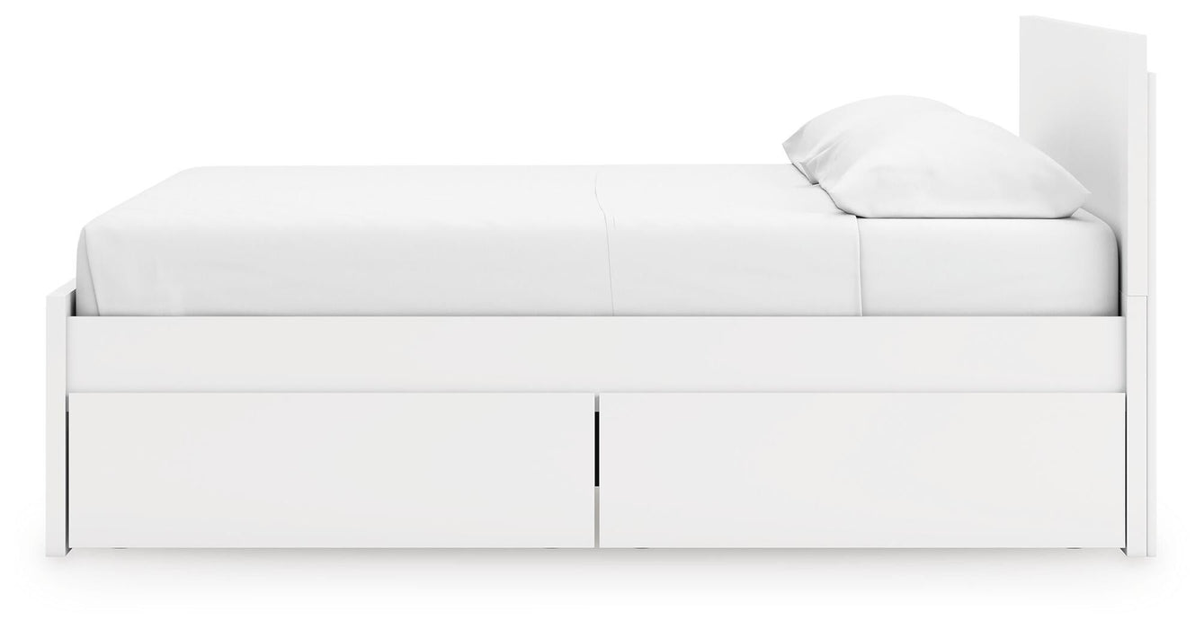 Onita King Panel Platform Bed with 2 Side Storage - alternate view 9