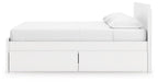 Onita King Panel Platform Bed with 2 Side Storage - alternate view 9