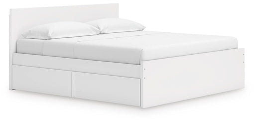 Onita King Panel Platform Bed with 2 Side Storage - alternate view 2