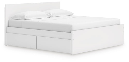 Onita King Panel Platform Bed with 2 Side Storage - alternate view 2