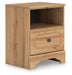 Aleaport One Drawer Night Stand - alternate view 4