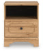 Aleaport One Drawer Night Stand - alternate view 6
