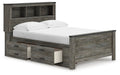 Frandern Full Bookcase Panel Bed with Storage - alternate view 4