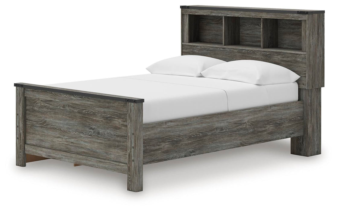 Frandern Full Bookcase Panel Bed with Storage - alternate view 3