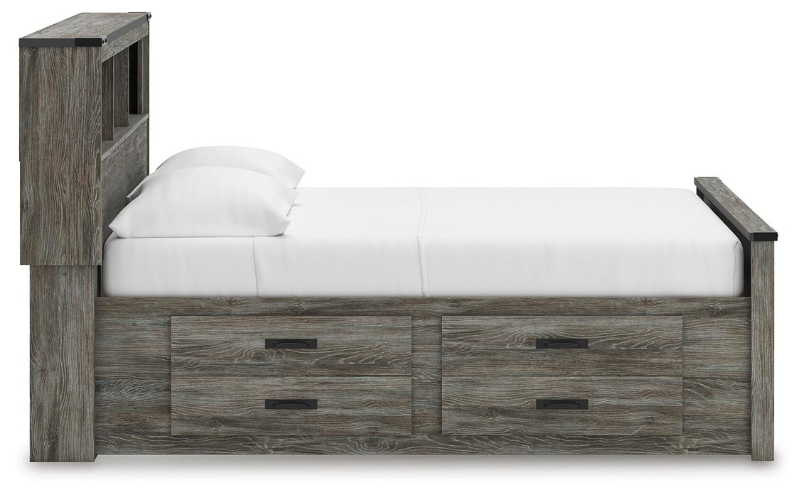 Frandern Full Bookcase Panel Bed with Storage - alternate view 7