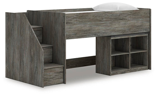 Frandern Twin Loft Bed with Bookcase Storage - alternate view 2
