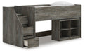Frandern Twin Loft Bed with Bookcase Storage - alternate view 3