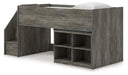 Frandern Twin Loft Bed with Bookcase Storage - alternate view 4