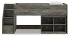 Frandern Twin Loft Bed with Bookcase Storage - alternate view 6