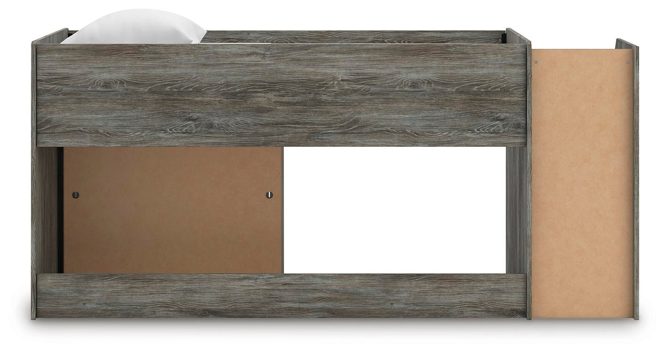 Frandern Twin Loft Bed with Bookcase Storage - alternate view 5