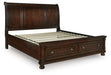 Porter California King Sleigh Storage Bed - alternate view 3