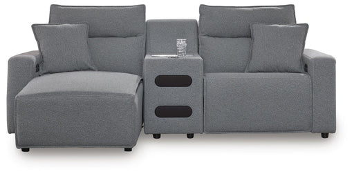 Modmax II 3-Piece Power Reclining Sectional with Chaise and Audio Console - alternate view 2