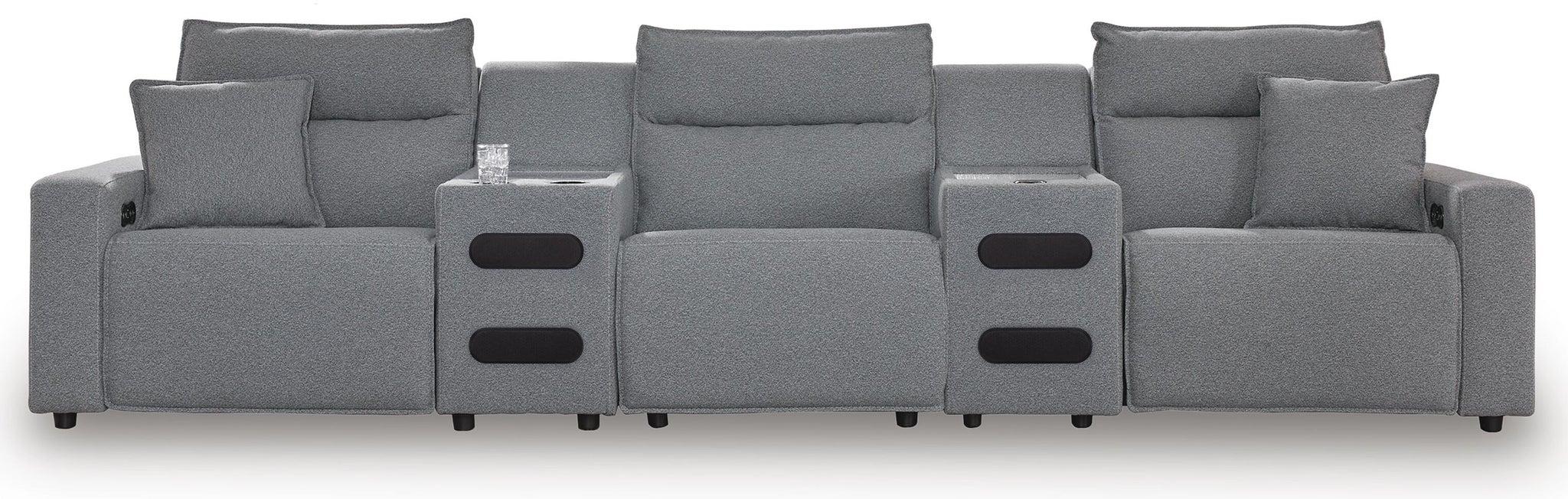 Modmax II 5-Piece Power Reclining Sectional with Audio Consoles - alternate view 2
