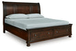 Porter King Sleigh Storage Bed - alternate view 2