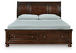 Porter King Sleigh Storage Bed - alternate view 4