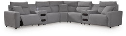 Modmax II 7-Piece Power Reclining Sectional with Audio Consoles - alternate view 2