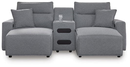Modmax II 3-Piece Power Reclining Sectional with Chaise and Audio Console - alternate view 2