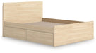Onita Queen Panel Platform Bed with 1 Side Storage - alternate view 4