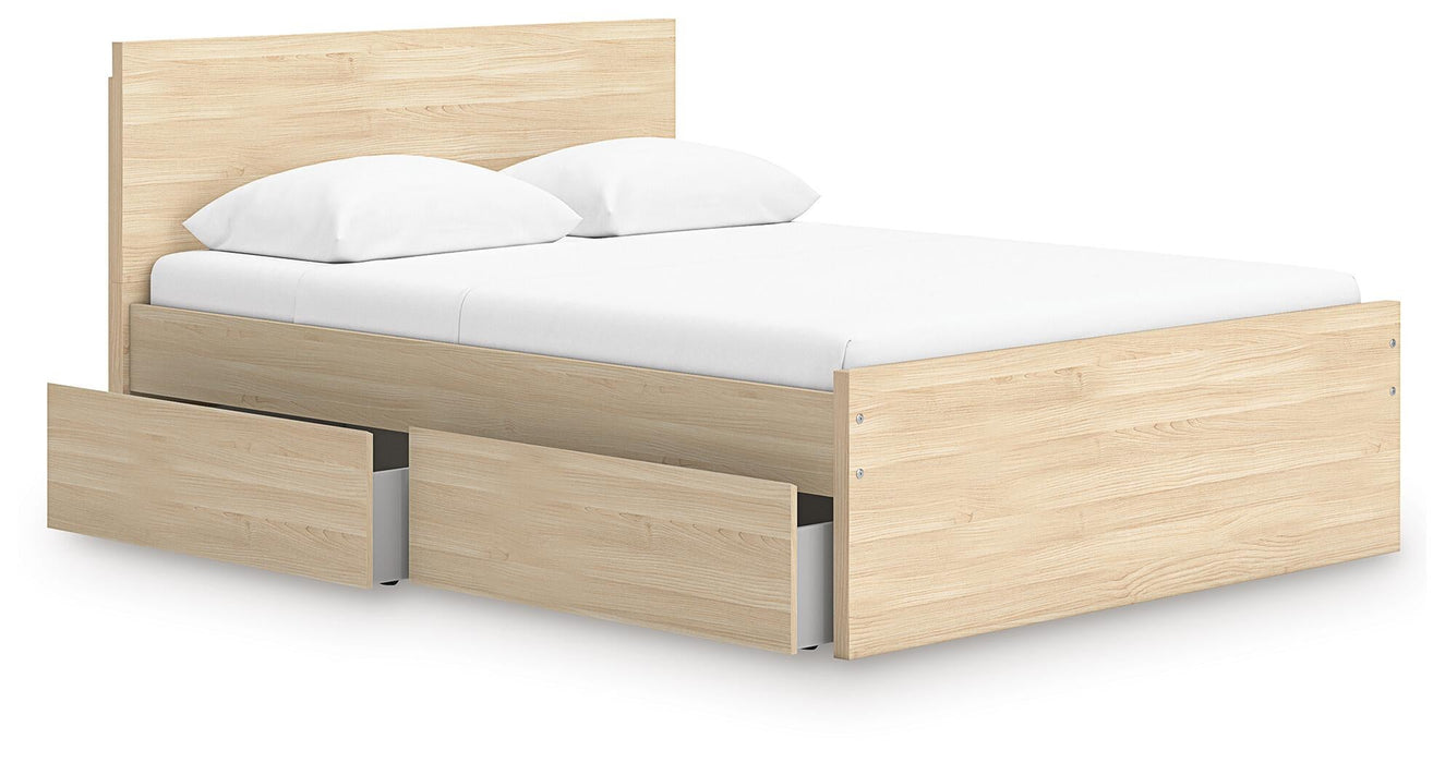 Onita Queen Panel Platform Bed with 1 Side Storage - alternate view 3