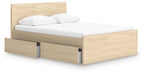 Onita Queen Panel Platform Bed with 1 Side Storage - alternate view 3