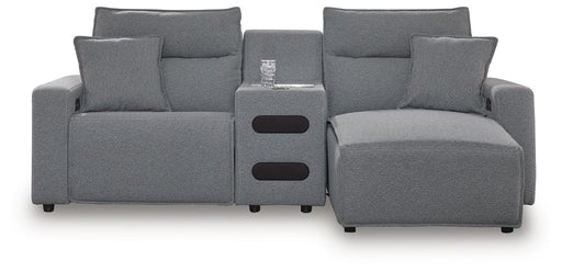 Modmax II 3-Piece Power Reclining Sectional with Chaise and Audio Console - alternate view 2