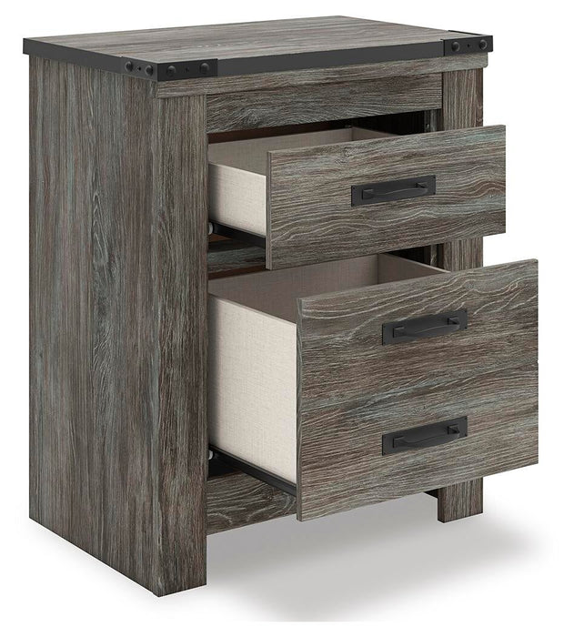 Frandern Two Drawer Night Stand - alternate view 3