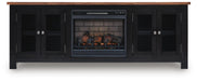Wildenauer 76" TV Stand with Electric Fireplace - alternate view 2