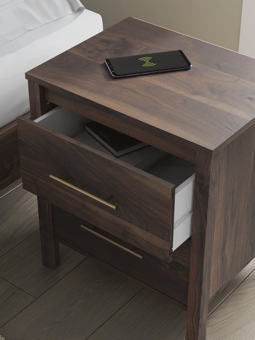 Calverson Two Drawer Night Stand - alternate view 3