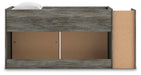 Frandern Twin Loft Bed with Bookcase and Drawer Storage - alternate view 6